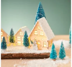 VBS Holzbausatz "Haus mit Schneemann", inkl. LED