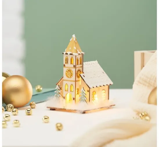 VBS Holzbausatz "Kirche" inkl. LED