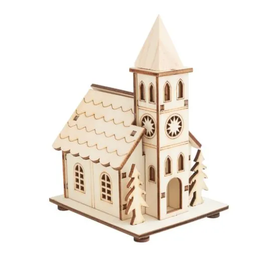 VBS Holzbausatz "Kirche" inkl. LED