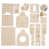 VBS Holzbausatz "Kirche mit runder Turmspitze", inkl. LED