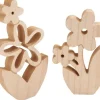 VBS Holz-Blumen, 2er-Set