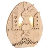 VBS Holz-Ei mit LED "Hase im Fenster"