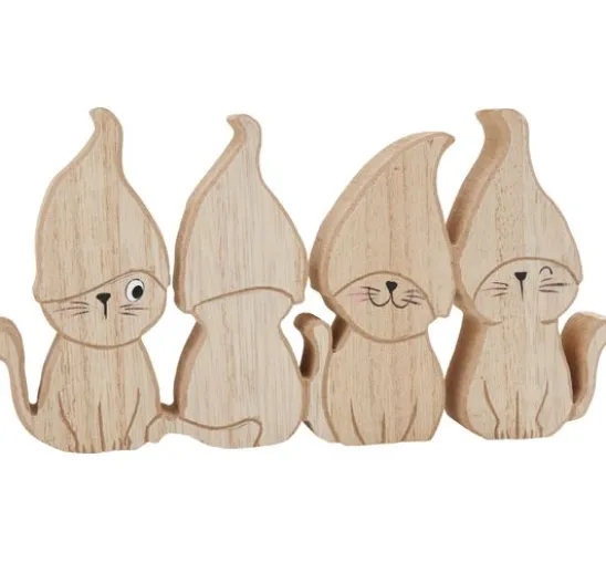 VBS Holz-Figur "Freche Katzen"