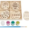 VBS Holzmotive "Eier" mit Farbe und Pinsel