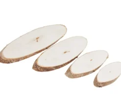 VBS Holzscheiben "Oval", 4er-Set