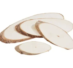 VBS Holzscheiben "Oval", 4er-Set