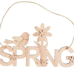 VBS Holz-Schriftzug / Anhänger "Spring"