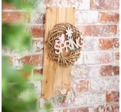 VBS Holz-Schriftzug / Anhänger "Spring"