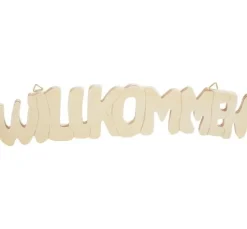 VBS Holz-Schriftzug "Willkommen"
