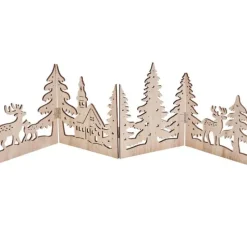 VBS Holz-Silhouette "Kirche mit Reh"