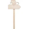 VBS Holz-Stecker mit Schild "Schneemann"