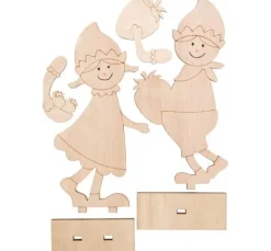 VBS Holz-Steckmotive "Erdbeerkinder", 2er-Set