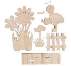 VBS Holz-Steckmotiv "Frühlingsbote am Gartenzaun"
