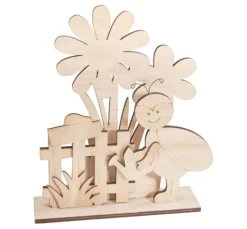 VBS Holz-Steckmotiv "Frühlingsbote am Gartenzaun"