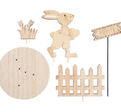 VBS Holz-Steckmotiv "Hase mit Schild"