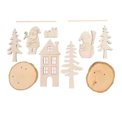 VBS Holz-Steckmotiv "Santa & Snowy"