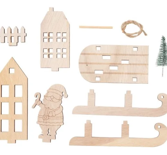 VBS Holz-Steckmotiv "Santas Schlitten"