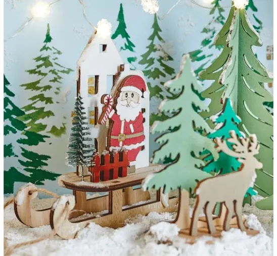 VBS Holz-Steckmotiv "Santas Schlitten"