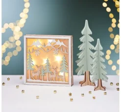 VBS Holz-Steckmotiv "Tannenbäume", 2er-Set