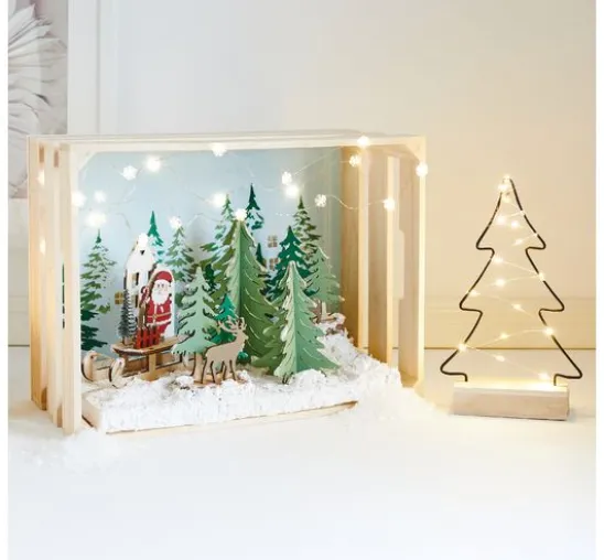 VBS Holz-Steckmotiv "Tannen", 2er-Set
