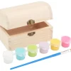 VBS Holztruhe, inkl. Farben und Pinsel