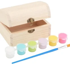 VBS Holztruhe, inkl. Farben und Pinsel