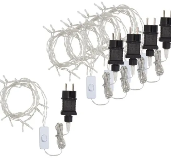 VBS LED-Lichterkette, 10 LEDs, 5 Stück