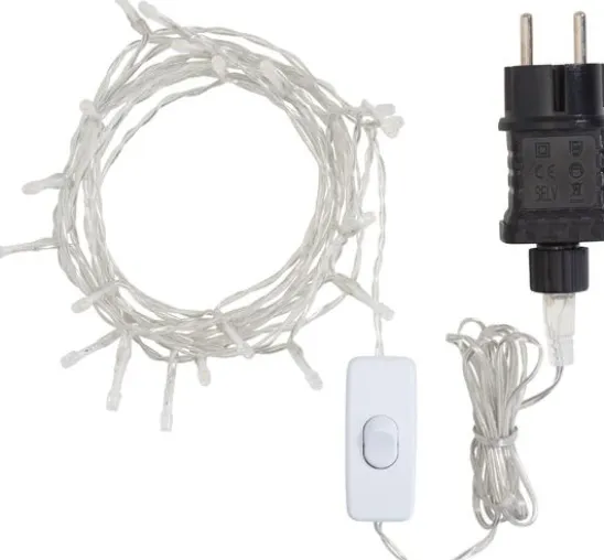 VBS LED-Lichterkette mit Schalter, 20 LEDs
