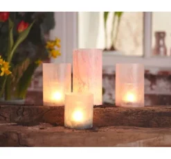 VBS LED-Teelichter, 4 Stück, mit Timer