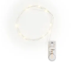 VBS Micro-LED-Lichterkette, mit Timer, 10 LEDs