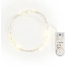 VBS Micro-LED-Lichterketten mit Timer, 10 Stück