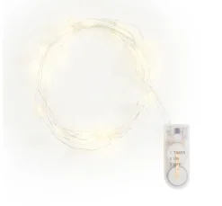 VBS Micro-LED-Lichterkette "Schneeflocke", mit Timer