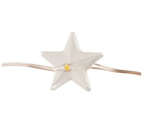 VBS Micro-LED-Lichterkette "Stern", 10 LEDs, mit Timer