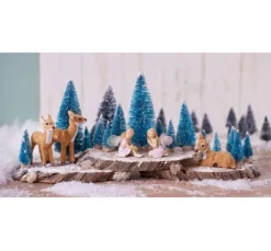 VBS Miniatur Tannenbaum, 16er-Set, beschneit