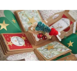 VBS Miniatur Tannenbaum, 16er-Set, beschneit