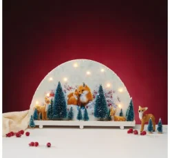 VBS Miniatur Tannenbaum, 16er-Set, beschneit
