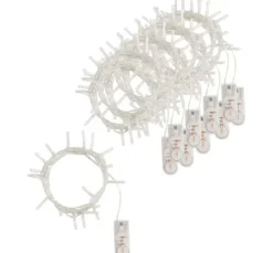VBS Mini-LED-Lichterketten mit Timer, 10 Stück