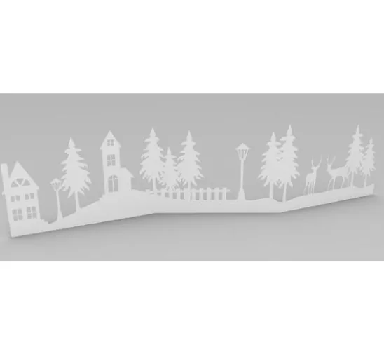 VBS Papier-Silhouette "Winterlandschaft"