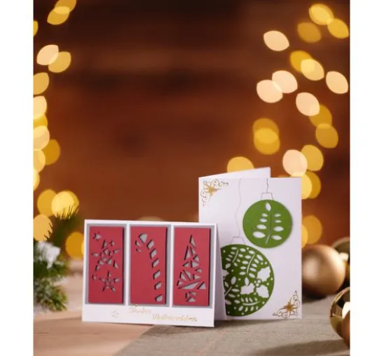 VBS Reliefsticker-Set "Frohe Weihnachten"