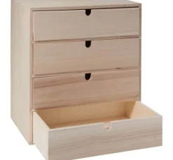 VBS Schubladenbox mit 4 Schubladen