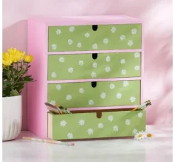 VBS Schubladenbox mit 4 Schubladen
