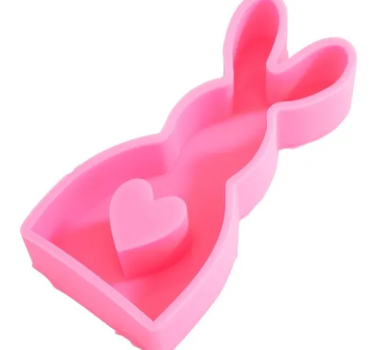 VBS Silikon-Gießform "Hase mit Herz"