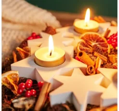 VBS Silikon-Gießform "Teelicht-Adventskranz"