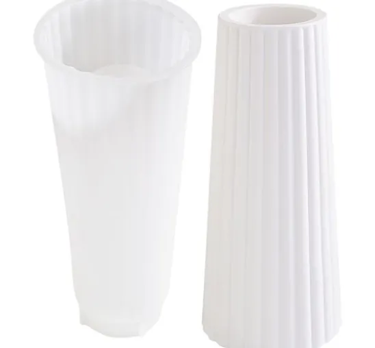 VBS Silikon-Gießform "Vase gestreift"