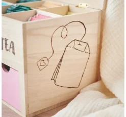 VBS Teebox mit 3 Schüben und Sichtfenster