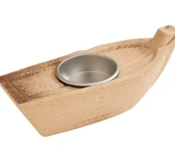 VBS Teelichthalter "Holz-Boot"