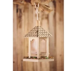 VBS Vogel-Futterhaus, 6 eckig, Holz