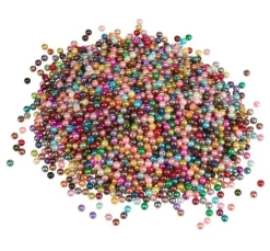 VBS Wachsperlen "Bunter Mix", Ø 6 mm, 250 g