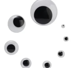 VBS Wackelaugen zum Aufkleben "Rund",16 mm, 800 Stück