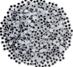 VBS Wackelaugen zum Aufkleben "Rund", 12 mm, 1.500 Stück